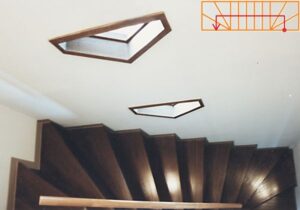 線階段なのに廻り階段の家1